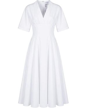 Alaïa Midi-Kleid - Weiß