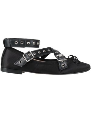 Piumi Ballet Flats Textile Fibers - Black