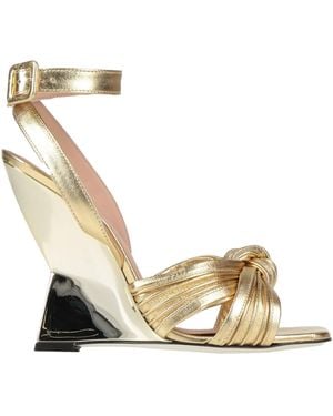 Pollini Sandals Leather - Metallic