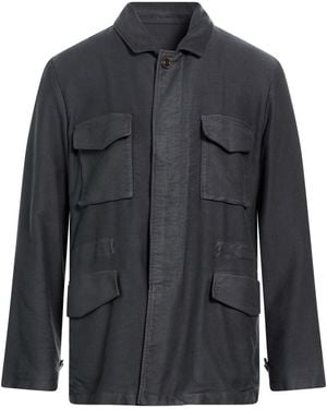 Boglioli Charcoal Jacket Modal, Cotton - Black