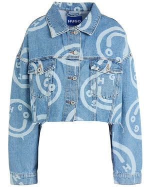 HUGO Denim Outerwear Cotton - Blue