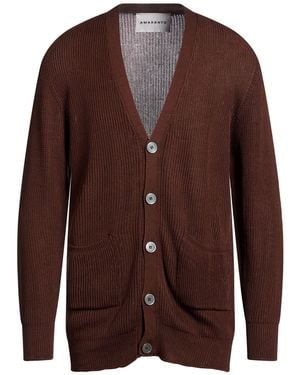Amaranto Chocolate Cardigan Cotton - Brown