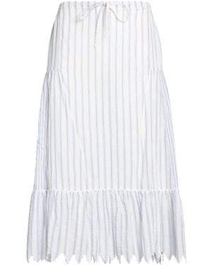 B'Sbee Midi Skirt Cotton - White