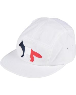 Maison Kitsuné Hat Cotton, Polyester - White