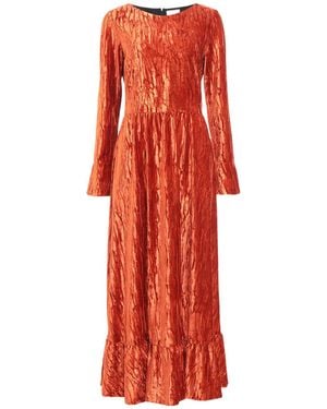 Black Coral Long Dress - Red