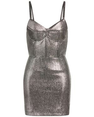 Nora Barth Mini Dress Polyester, Elastane - Gray