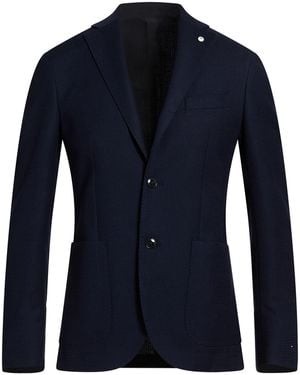 L.B.M. 1911 Midnight Blazer Wool - Blue