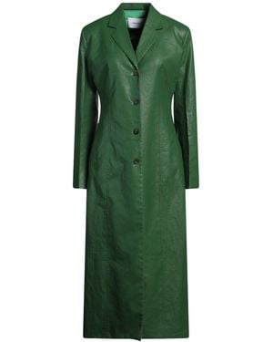 コート SALVATORE FERRAGAMO OLIVE GREEN WOOL BLEND COAT Ferragamo Coats for Women - Shop on FARFETCH