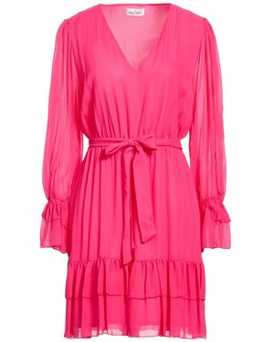 Rebel Queen Mini Dress Viscose - Pink