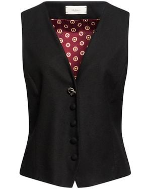 Maliparmi Tailored Vest Viscose, Wool - Black