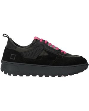 Date Trainers Leather, Textile Fibres - Black