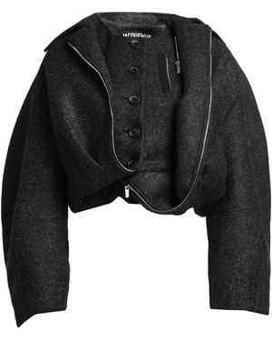 Jacquemus Charcoal Jacket Polyester, Acrylic, Virgin Wool, Elastane - Black