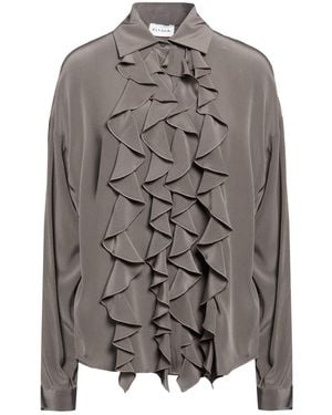 P.A.R.O.S.H. P.A.R.O..H. Taupe Shirt Silk - Gray