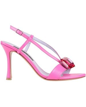 Albano Fuchsia Sandals Textile Fibres - Pink