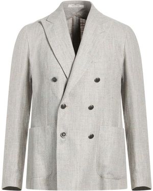 Tagliatore Light Blazer Silk, Linen, Cotton, Polyamide - Grey