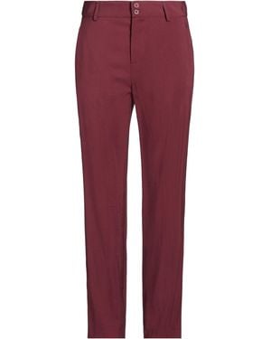 Gentry Portofino Burgundy Trousers Viscose, Polyester - Red