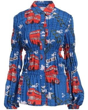 Stella Jean Shirt Viscose - Blue