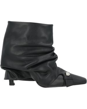 The Attico Ankle Boots Leather - Black