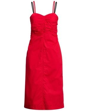 8pm Midi Dress Cotton - Red