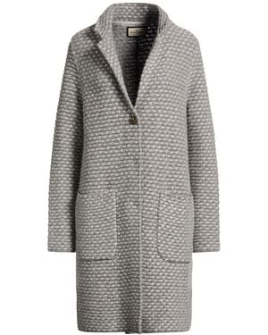 Bruno Manetti Coat Virgin Wool, Alpaca Wool, Polyamide, Polyester - Grey