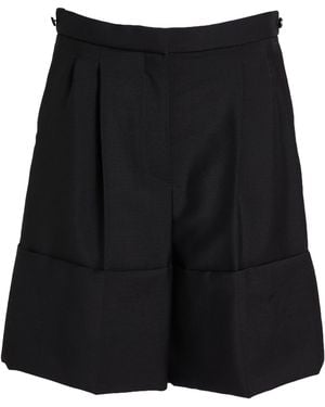 Burberry Shorts & Bermuda Shorts Mohair Wool, Virgin Wool - Black