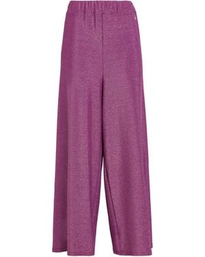 Gai Mattiolo Gm Mauve Pants Polyamide, Metallic Fiber, Elastane - Purple