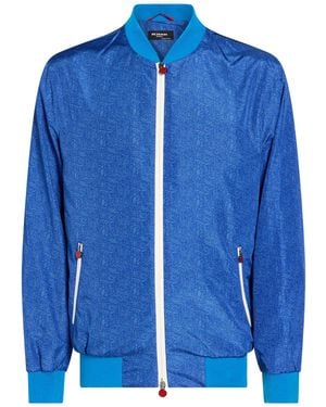 Kiton Bright Jacket Polyester - Blue