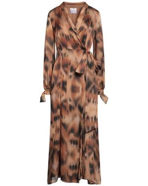 Galvan London Maxi Dress Polyester - Brown