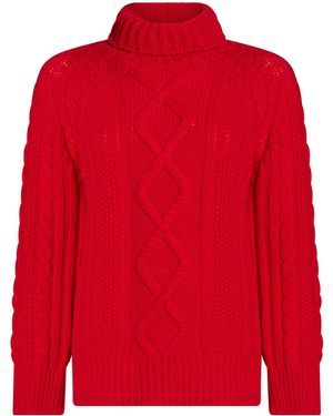 forte_forte Turtleneck Wool - Red