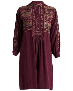 Antik Batik Midi Dress - Purple