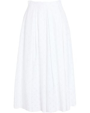 Lunatica Milano Midi Skirt Polyester - White