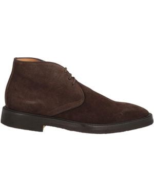 Ortigni Dark Ankle Boots Leather - Brown