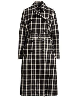 Department 5 Overcoat & Trench Coat Cotton, Wool, Polyester, Elastane - Black