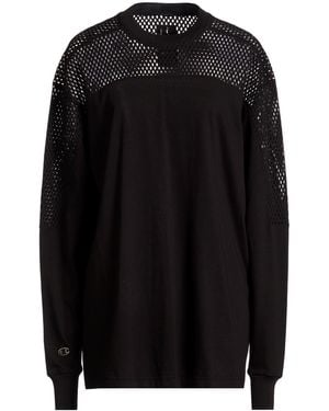 Rick Owens X Champion T-Shirt Cotton - Black