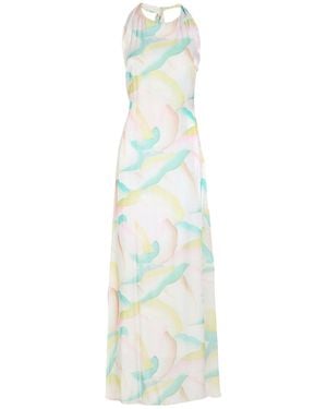 SKILLS & GENES Maxi Dress Linen - White