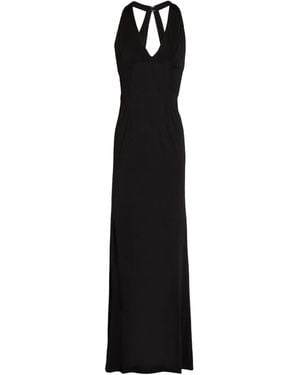 Louisa Ballou Maxi Dress Viscose, Elastane - Black