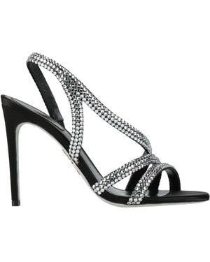 Rene Caovilla Sandals Leather - Metallic