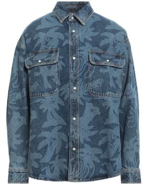 Palm Angels Denim Outerwear - Blue