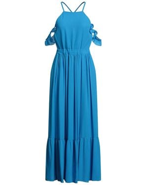Rebel Queen Azure Maxi Dress Polyester - Blue