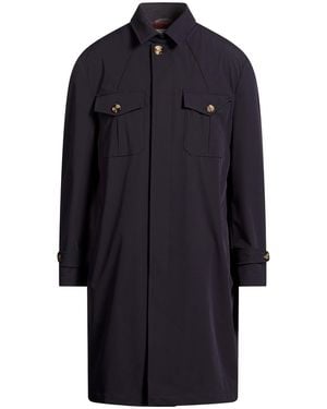 Brunello Cucinelli Midnight Overcoat & Trench Coat Polyamide, Elastane - Blue