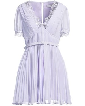 Self-Portrait Mini Dress - Purple