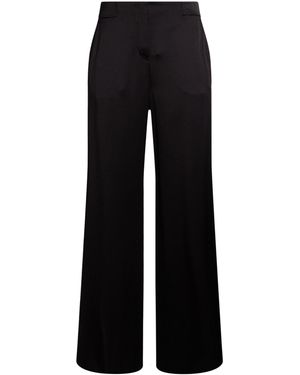 Giorgio Armani Trousers Silk - Black
