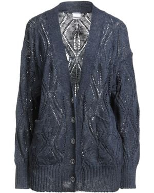 Eleventy Midnight Cardigan Cotton, Linen, Polyester - Blue