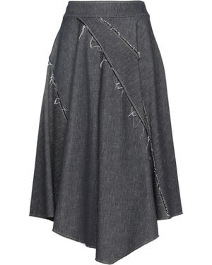 Eleventy Midi Skirt Cotton - Gray