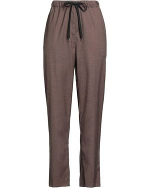 MEIMEIJ Pants Polyester, Viscose, Elastane, Acetate - Brown