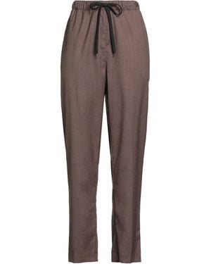 MEIMEIJ Pants Polyester, Viscose, Elastane, Acetate - Brown