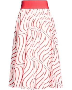 MSGM Midi Skirt Cotton - Red