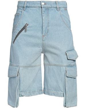 Gcds Denim Shorts Cotton - Blue