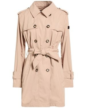 Peuterey Sand Overcoat & Trench Coat Polyester - Natural