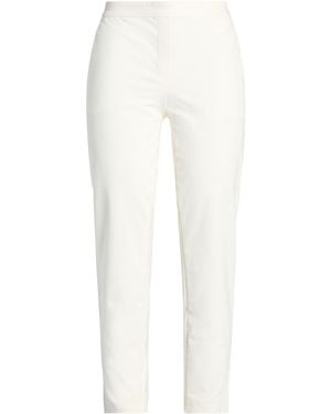 Theory Trousers Cotton, Polyamide, Elastane - White